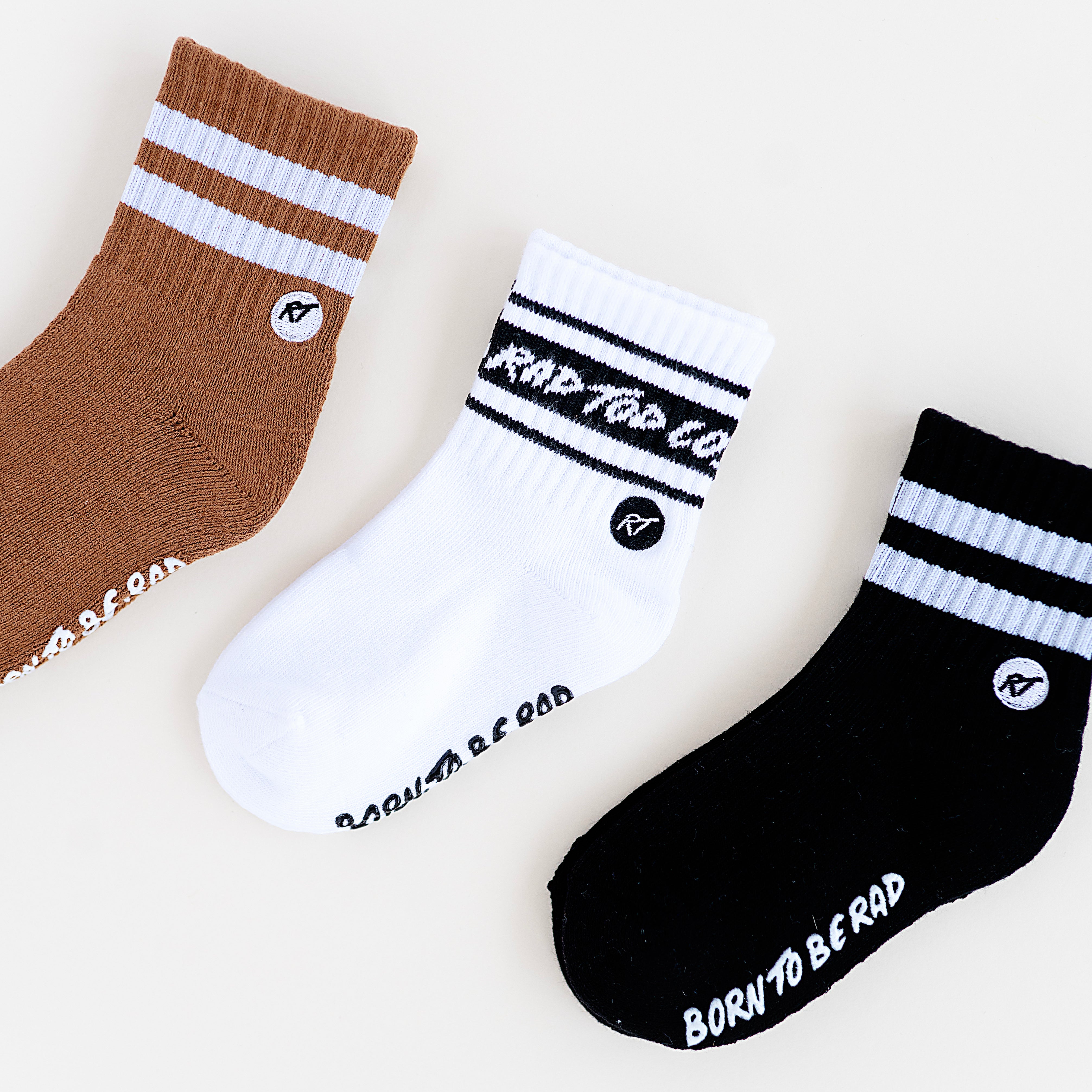 Trendy toddler socks in neutral colors for a comfortable and versatile fit