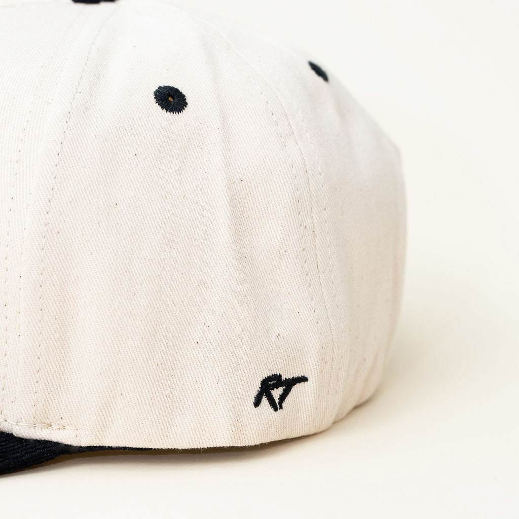 Side view of Hi, I’m Dad snapback showing embroidery detail and classic fit.