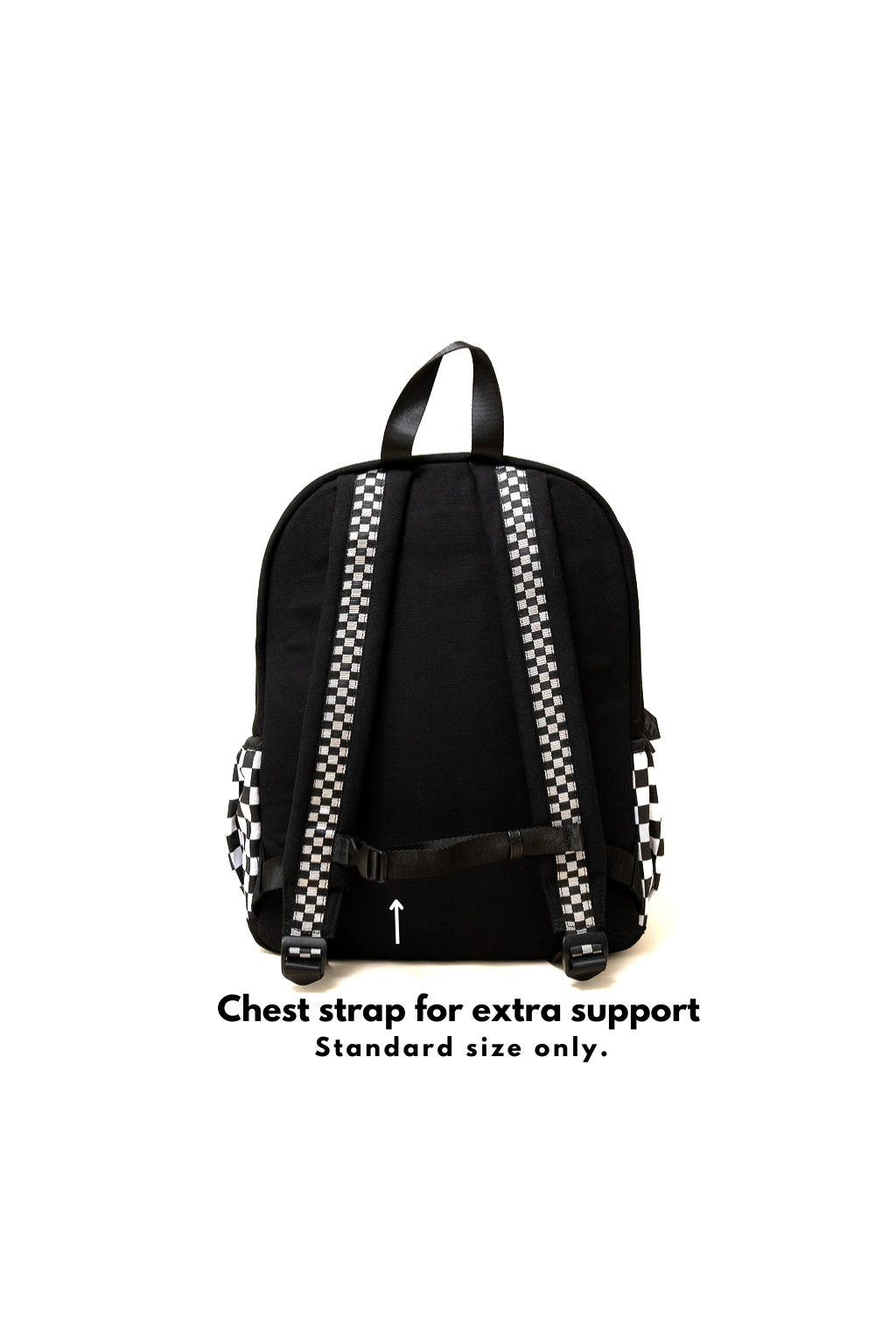Close-up of Fast Lane backpack material and zipper detailing