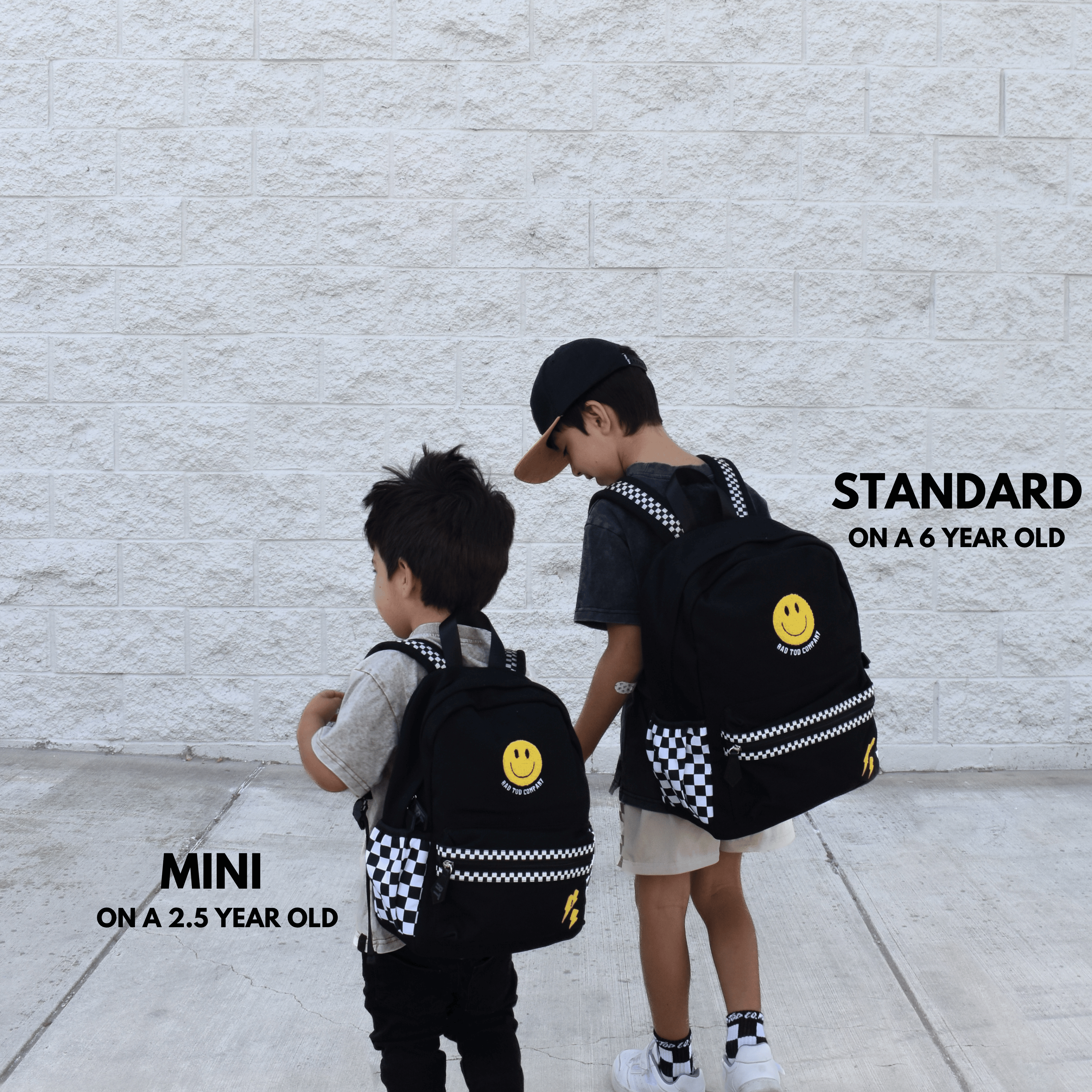 Children wearing Fast Lane backpack with adjustable straps, comfortable everyday fit