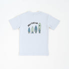 Trendy toddler t-shirt with vibrant designs for comfortable everyday wear with a cool logo featuring a boy growing up as a surfer