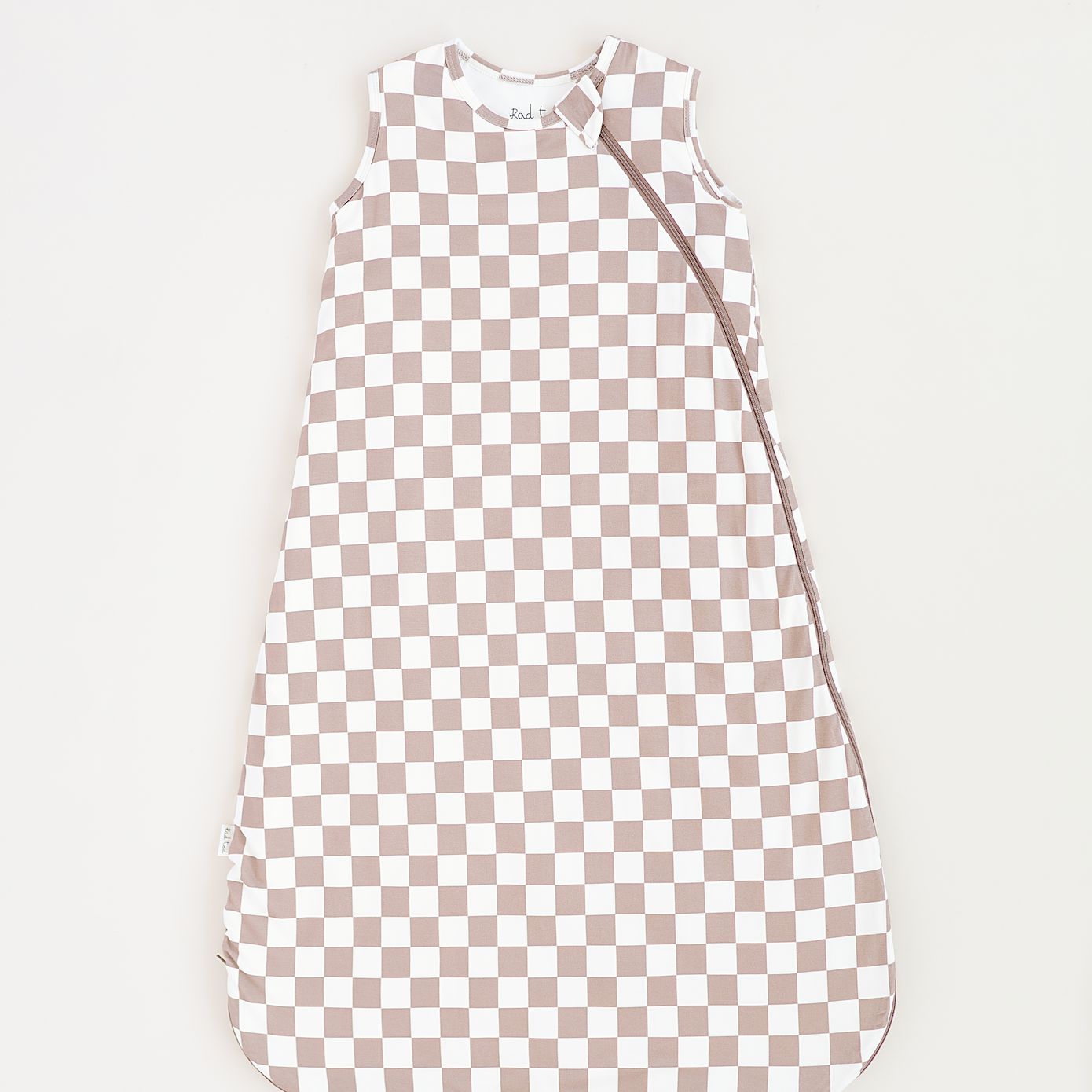 Bamboo sleep bag for toddlers aged 6 months to 3 years, featuring soft fabric and a two-way zipper by Rad Toddler.
