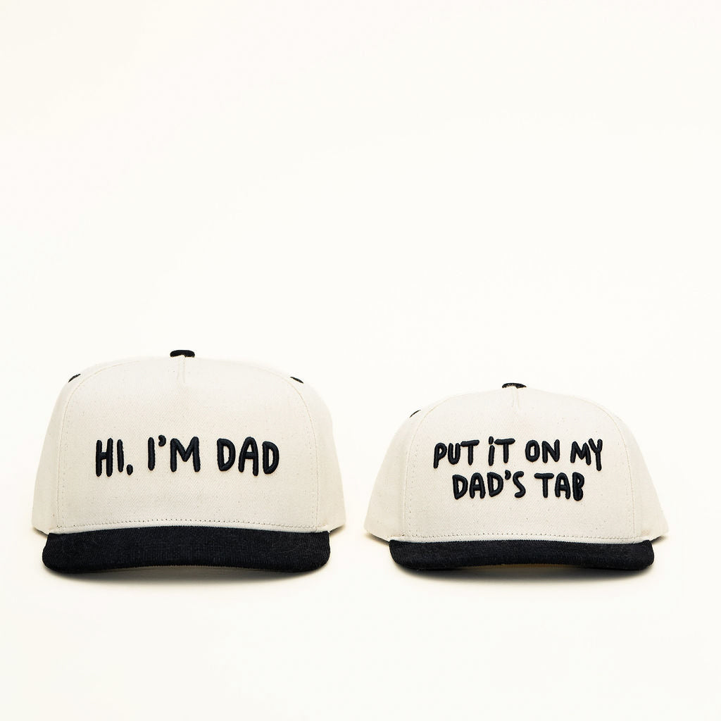 The dynamic Duo of hats, put it on my dads tab and hi, I'm dad  by RAD TODDLER