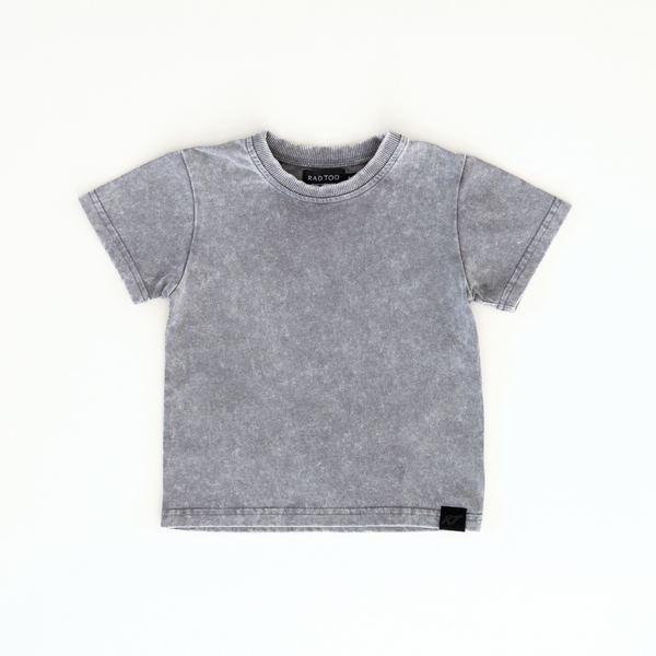 STONE WASH TEE - GRAY – Rad Tod
