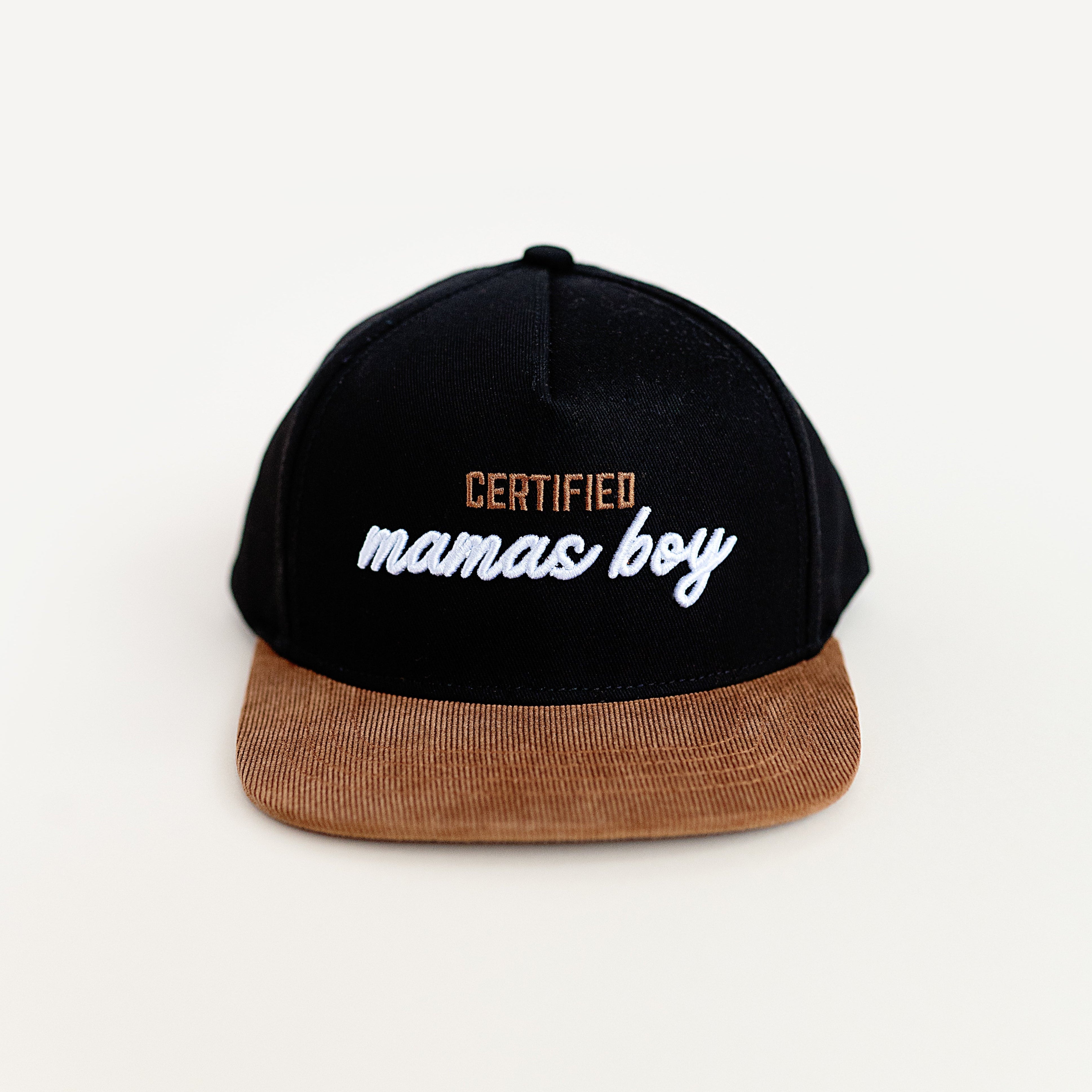 CERTIFIED MAMAS BOY TODDLER SNAPBACK - ONYX – Rad Tod