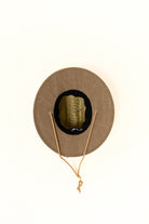 Acid Wash Dune straw hat in natural straw color with acid wash detail under the brim, wide brim providing sun protection for face, ears, and neck by Rad Toddler