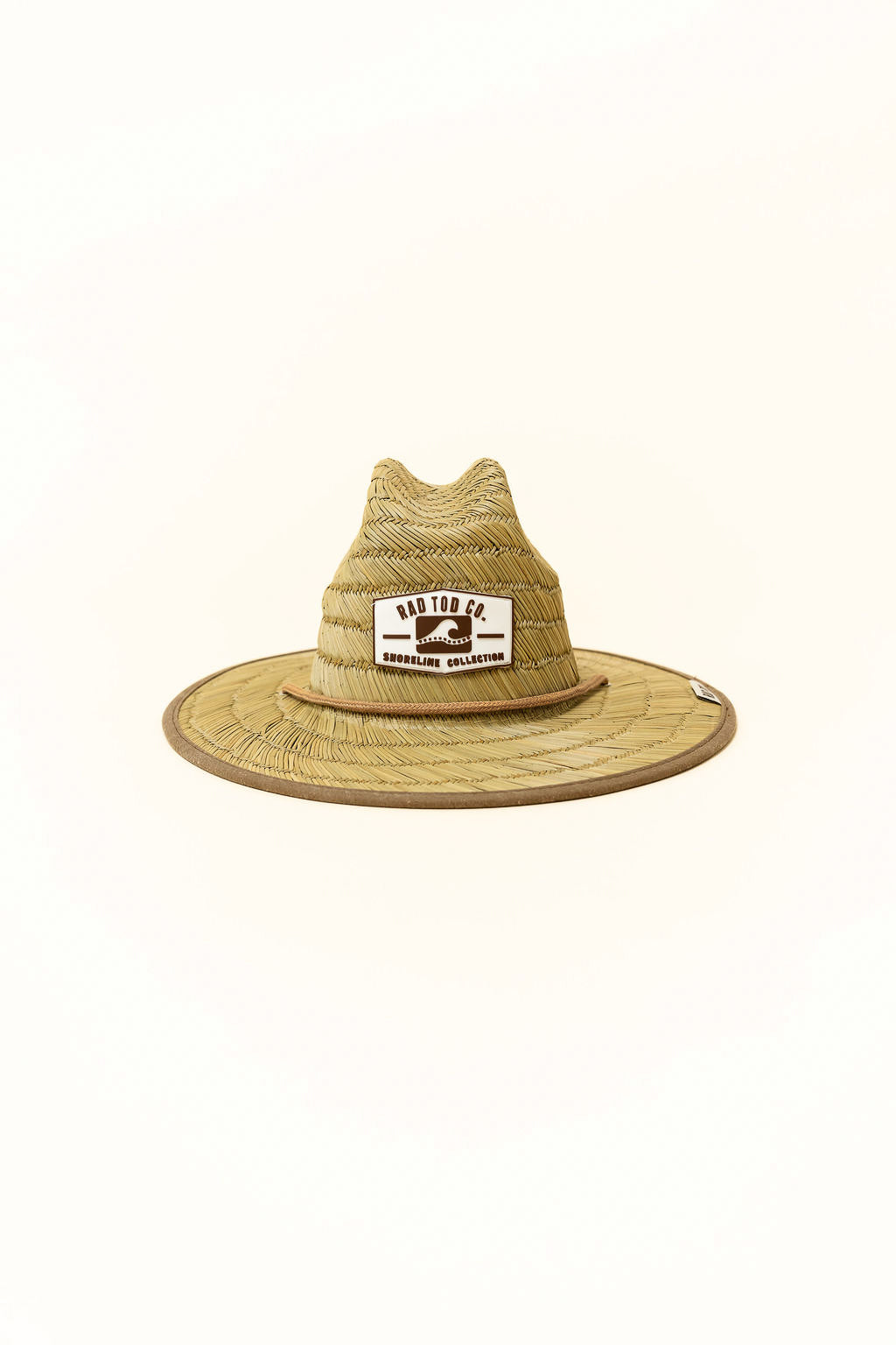 Acid Wash Dune straw hat in natural straw color with acid wash detail under the brim, wide brim providing sun protection for face, ears, and neck by Rad Toddler