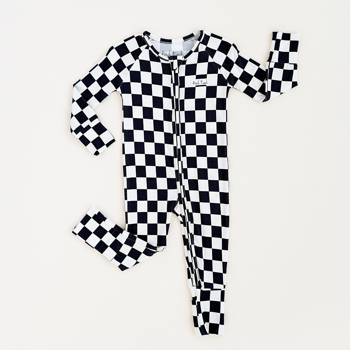 Black Checker Onesie | RAD Toddler| Bamboo Pajamas – Rad Tod