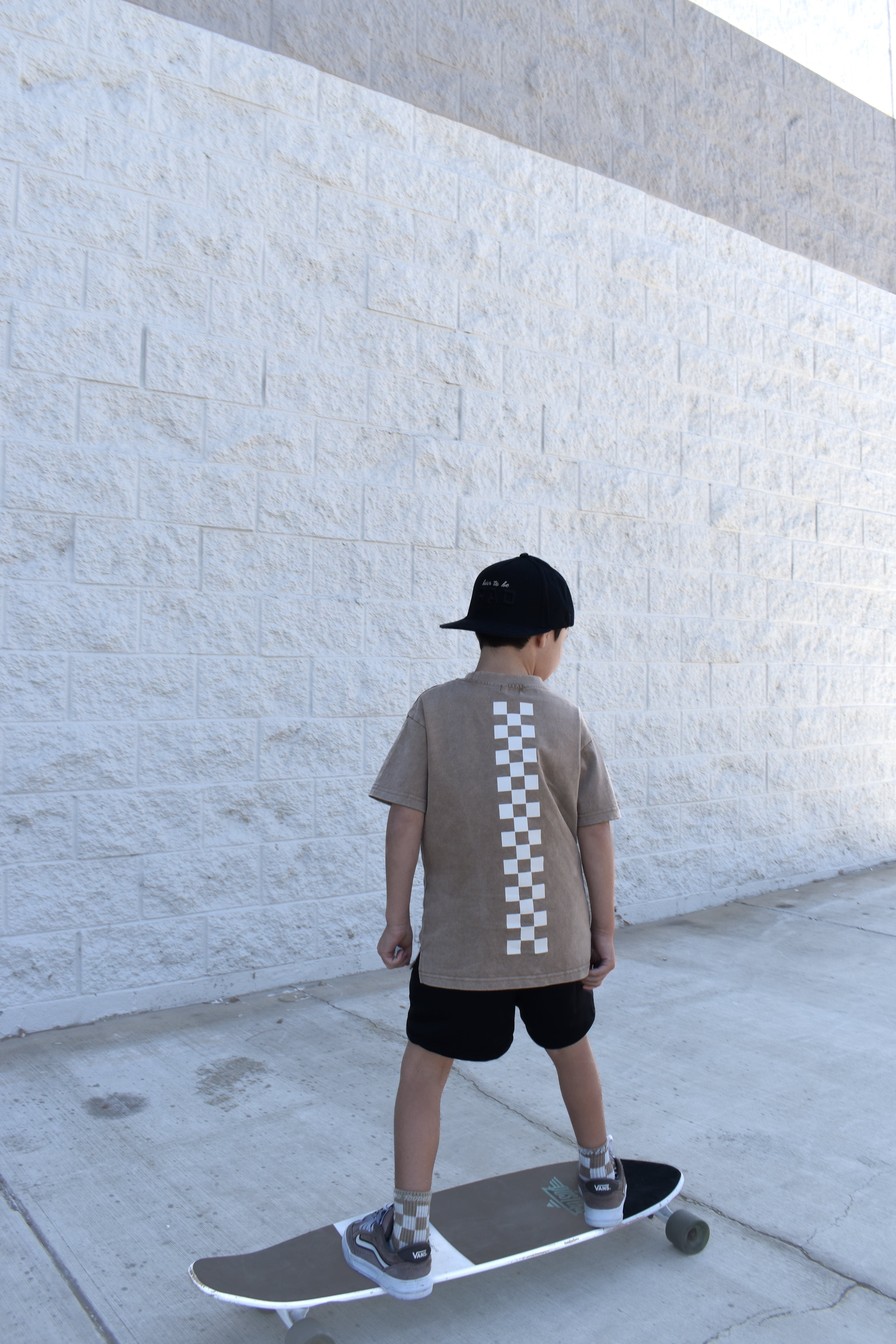 Relaxed fit toddler tee I Do My Own Stunts sand cotton shirt