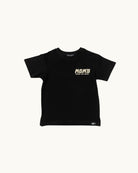 Relaxed fit kids shirt Mom’s Reason for Coffee graphic