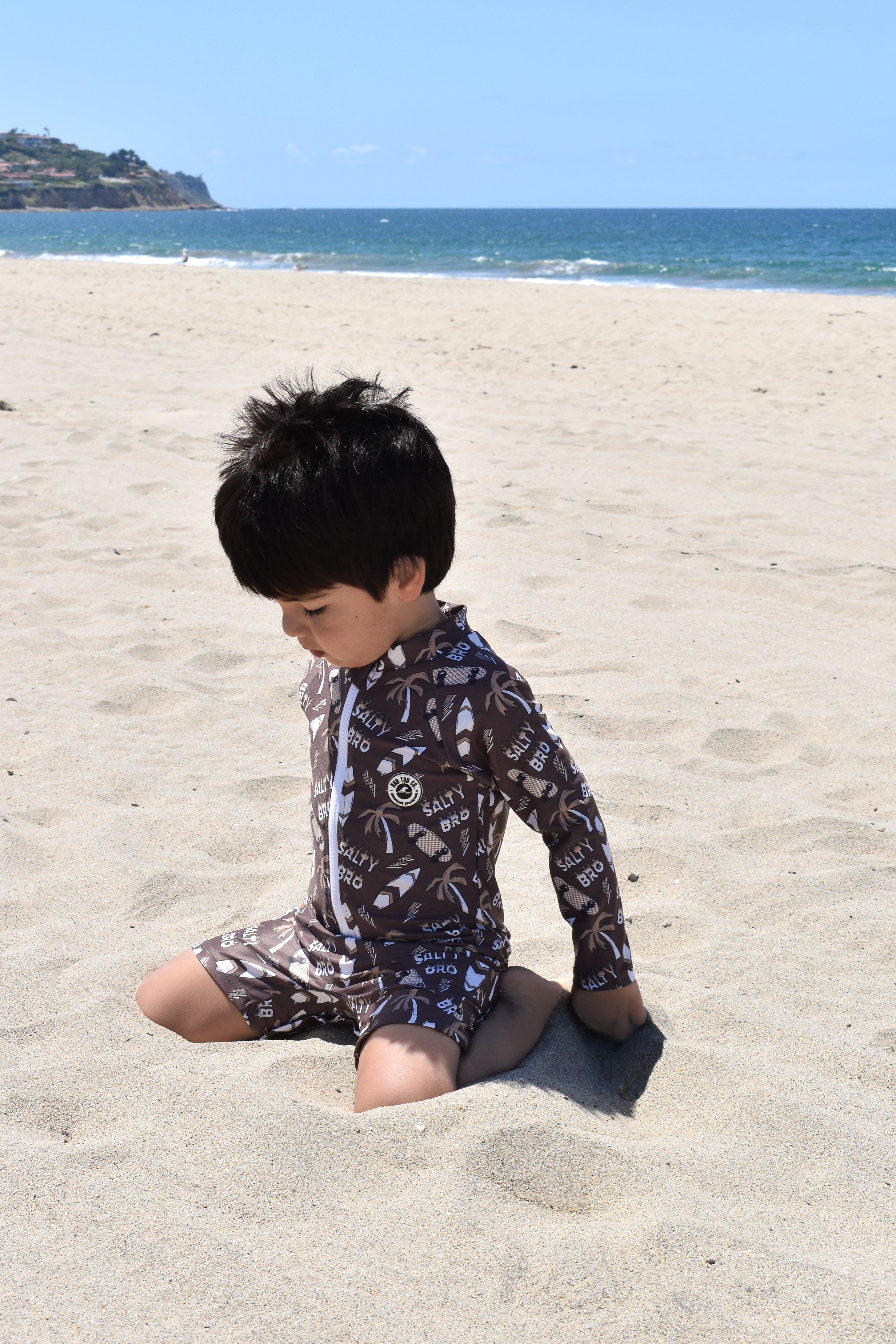 Kids beach outfit rashguard onesie lightweight quick dry