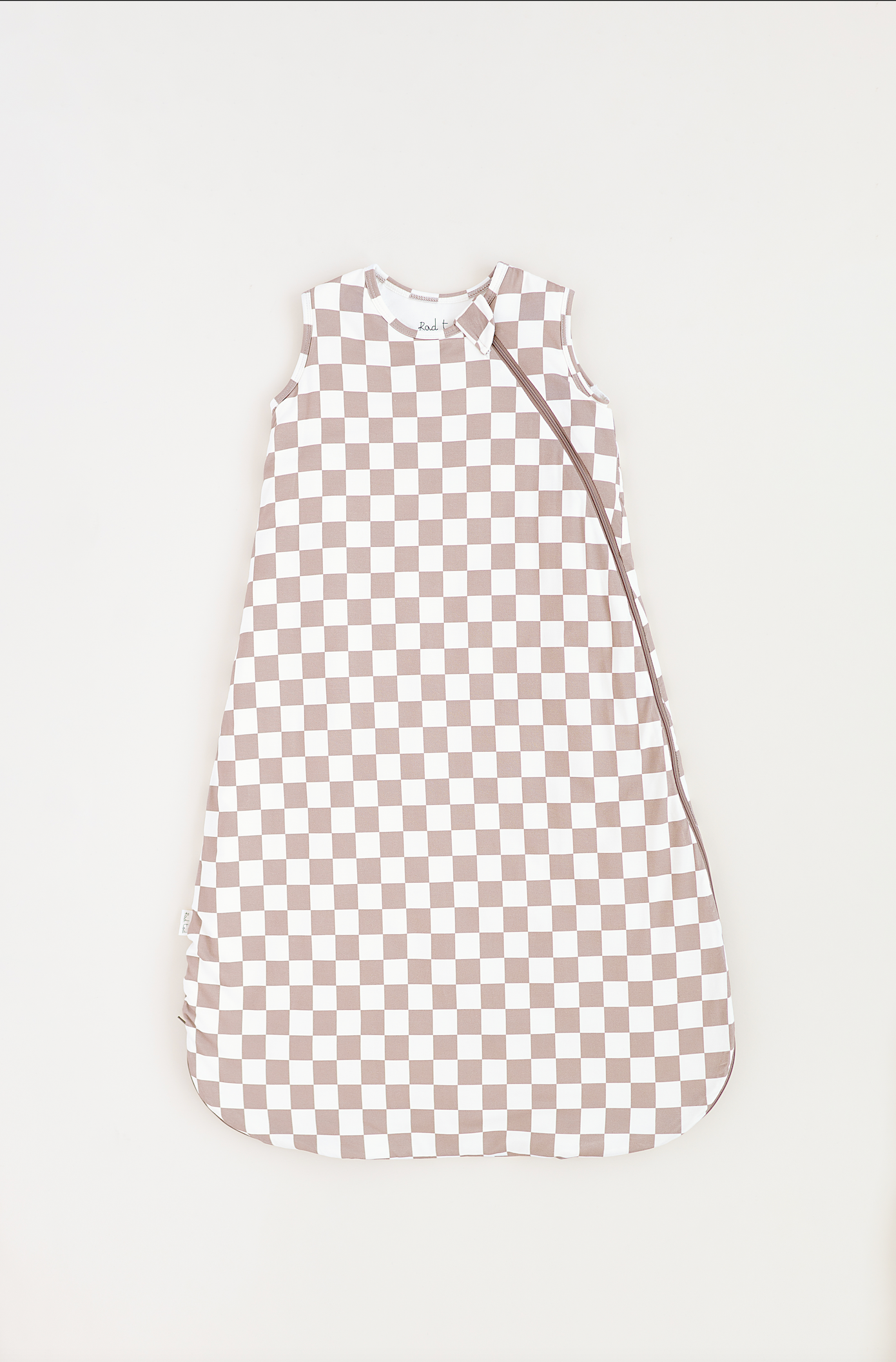 Bamboo sleep bag for toddlers aged 6 months to 3 years, featuring soft fabric and a two-way zipper by Rad Toddler.